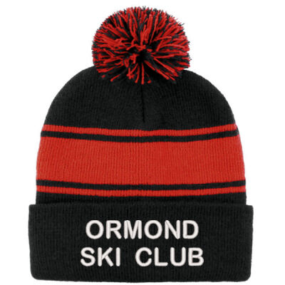 Ormond Ski Club - Pom Pom Roll Up Panel Beanies Thumbnail