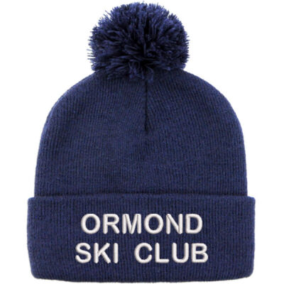 Ormond Ski Club - Pom Pom Roll Up Plain Beanies Thumbnail