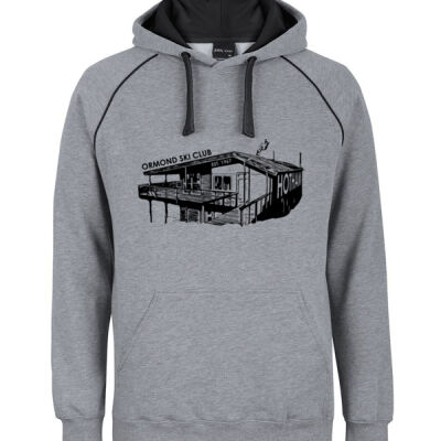 Men's President Back Black - JBs Wear Contrast Fleecy Hoodie Thumbnail