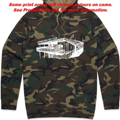 Men's President Back White - AS COLOUR Camo Stencil Hoodie  Thumbnail