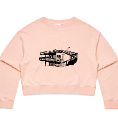 Womens President Back Black - AS COLOUR Womens Crop Crew Sweater Thumbnail