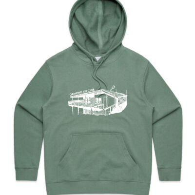 Womens Hoodie White Logo - AS Colour Womens Premium Hood Thumbnail